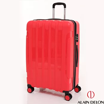 法國 ALAIN DELON 亞蘭德倫 28吋 亮彩旗艦系列行李箱旅行箱(紅)28吋紅色