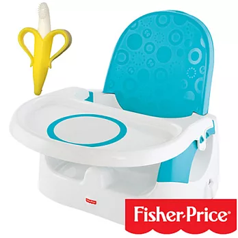 【費雪牌 Fisher-Price】多功能寶寶小餐椅+美國 幼兒學習軟性香蕉牙刷0-1Y(固齒器)