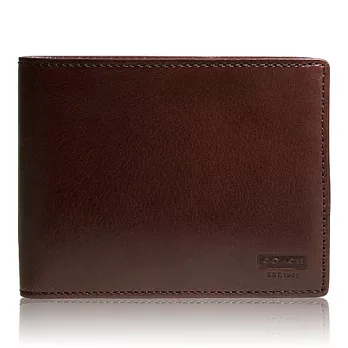 COACH Men’s Accessories 簡約造型時尚短夾_深咖色