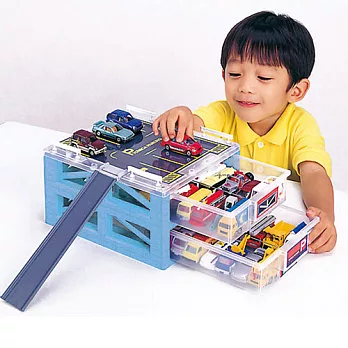 TOMICA 交通世界 停車場提盒(不含小汽車)