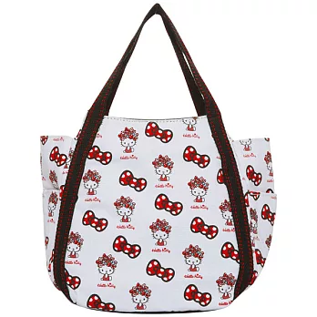 Hello Kitty x AMONNLISA 甜美元素小托特包-白