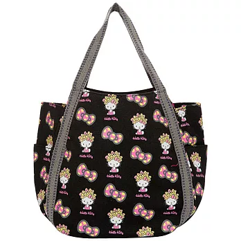 Hello Kitty x AMONNLISA 甜美元素小托特包-黑