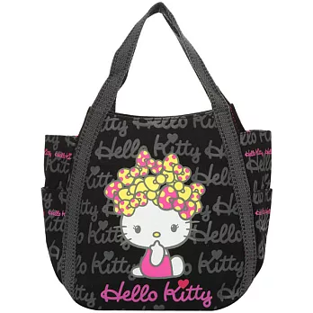 Hello Kitty x AMONNLISA 祕密日記小托特包-黑