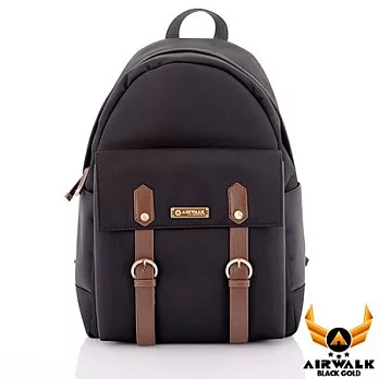 【美國 AIRWALK】型男筆電後背包(共三色)尊爵黑