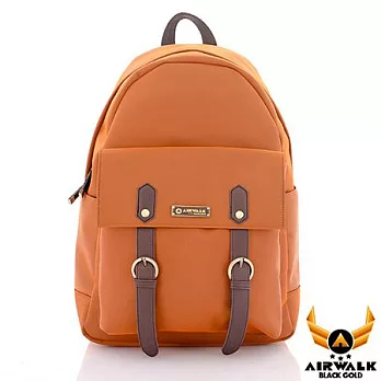 【美國 AIRWALK】型男筆電後背包(共三色)紳士橘