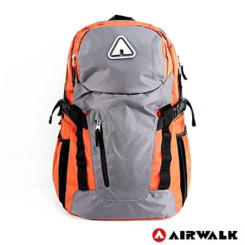 【美國 AIRWALK】炫酷登峰造極後背包-男(共三色)活力橘