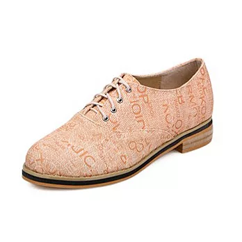 EOWYN。英倫學院風牛津鞋小清新系帶單鞋/2色/35-39碼(現+預)35黃色35