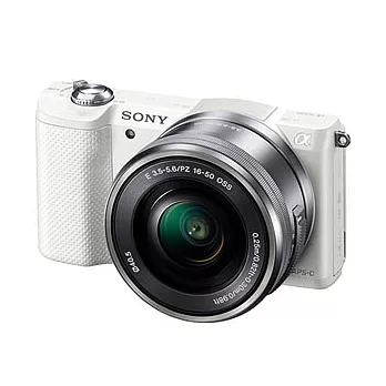 SONY ILCE-5000 變焦鏡組(公司貨)+SDHC32GC10+專用電池X2+大吹球清潔組+拭鏡筆+保護鏡+HDMI+專用座充+專用相機包-白色
