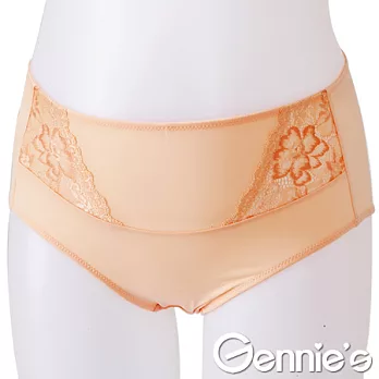 Gennie’s奇妮 休閒蕾絲孕婦中腰內褲(GB47)XL粉柑橘