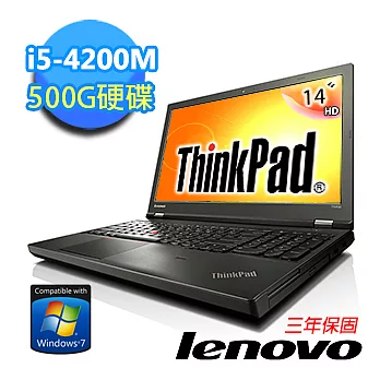 【Lenovo】ThinkPad T440p 20ANA036TW 專業商務筆電‧三年保固 (i5-4200M/14吋/4G/500G/Win7 Pro)