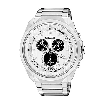 CITIZEN 黑暗世代強權壓境光動能個性腕錶-銀-AT2150-51A