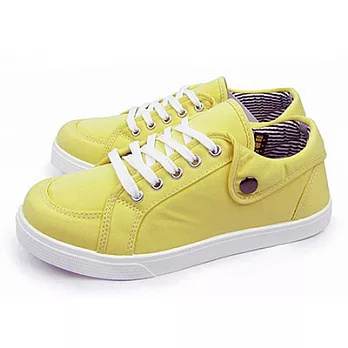 FUFA NEW反摺鈕扣休閒鞋 (S13) 檸檬黃23檸檬黃