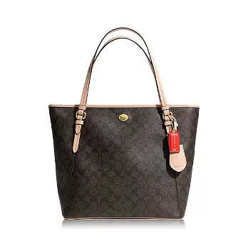 《COACH》 經典(直)款托特包_深咖啡色