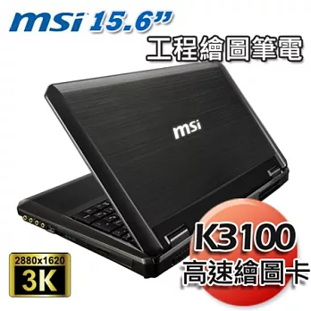 微星MSI GT60 i7-4800MQ K3100M顯卡 15.6吋Win7行動繪圖筆電 (GT60 2OKWS-BB748016G75DB7V)