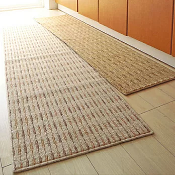 【cecile雜貨】日本製防螨防黴抗菌防臭可機洗廚房地墊(180x45cm)淺米色