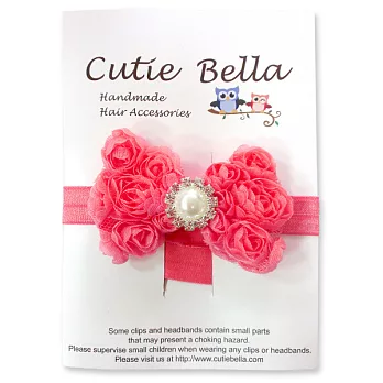 Cutie Bella彈性Rosset Pearl髮帶-Watermelon