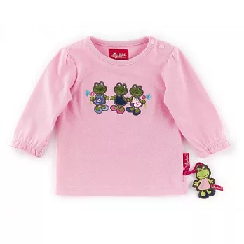 德國Sigikid 粉紅繡花長袖衫-小青蛙 T-Shirt, longsleeve80袖衫