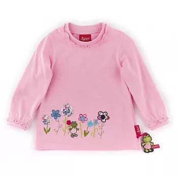 德國Sigikid 粉紅繡花長袖衫-小青蛙 T Shirt, Langarm, Mini90長袖衫