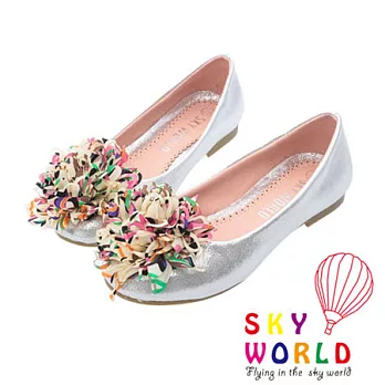 Sky World璀璨煙火手工娃娃鞋-優雅銀25優雅銀