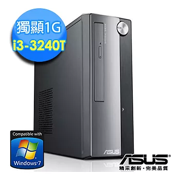 【ASUS】CP3130 i3-3240T 雙核心《福爾摩斯》獨顯 Win7電腦(34TGA7E)★附 原廠鍵盤滑鼠組★銀灰