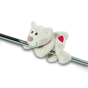 愛心熊磁鐵玩偶-米白