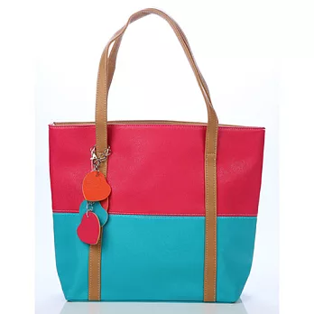 【生活家】繽紛甜心手提側肩包桃藍