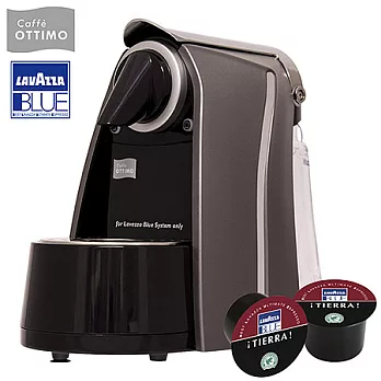 《OTTIMO》膠囊咖啡機-尊貴灰+100顆Lavazza咖啡膠囊(雙色)