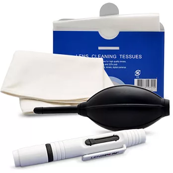 單眼相機吹球拭鏡筆四件組(LENSPEN LP-1W)