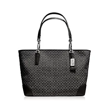 COACH 經典款造型手提/肩背托特包_黑色