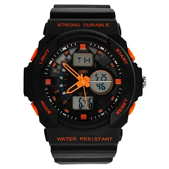 SKMEI-0955多功能冷光電子運動錶(橘色)