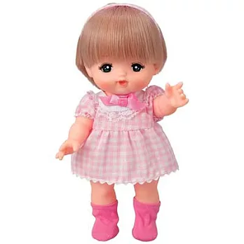 小美樂娃娃 配件-粉紅格子洋裝