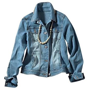 【cecile】率性丹寧牛仔外套牛仔藍/L