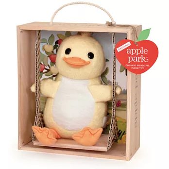 【 美國 Apple Park 】有機棉玩偶彌月禮盒 - 鞦韆小鴨