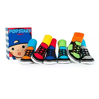 美國《TRUMPETTE》 淘氣阿丹 造型棉襪禮盒【6雙入】 (1-2Y)