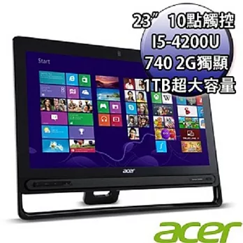 ACER Z3-610 23吋 i5-42000U 2G獨顯 Win8.1 AIO 桌上型觸控電腦