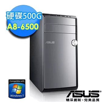 【ASUS】CM1435 A8-6500四核心《外星使者》Win7桌上型電腦(650A77A)★附 原廠鍵盤滑鼠組★時尚銀