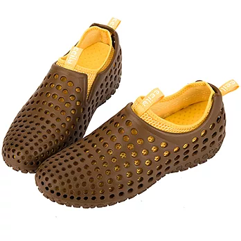 CCILU 馳綠 AMAZON 晴雨豆豆休閒鞋 (男款)8咖啡豆x芥末黃