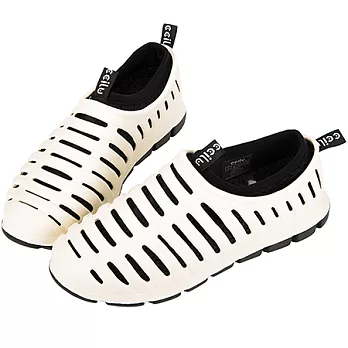 CCILU 馳綠 HERO 晴雨休閒鯊魚鞋 (男款)8白x黑