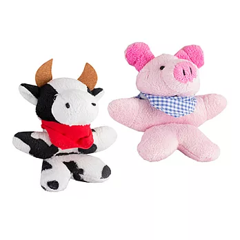 Mup. Mup. 手工多功能伸縮公仔玩偶 2入好友套組 – 牛牛+元氣小豬