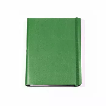 Jadeco / 客製 Vattern notebook平紋皮革筆記本 A5 橫條內頁綠色