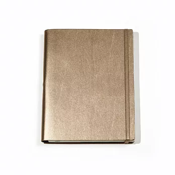 Jadeco / 客製 Vattern notebook平紋皮革筆記本 A5 橫條內頁金色