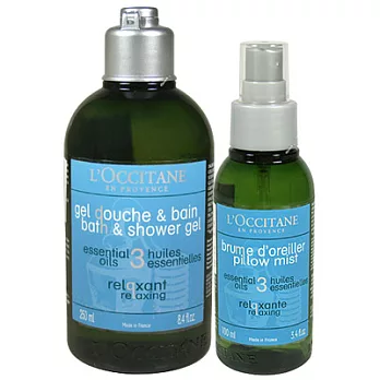 L’OCCITANE歐舒丹 鬆弛舒眠香氛沐浴兩件組