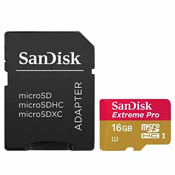 SanDisk 16GB Extreme Pro microSDHC UHS-I 記憶卡 95MB/s