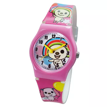 OPEN小將系列-open將繽紛魔法氣球膠錶(粉色)