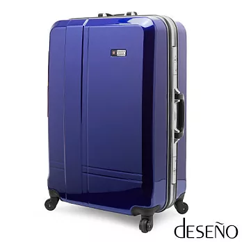 預購【Deseno-SkyWalker】光燦魔力-28吋系列PC鏡面TSA海關鎖行李箱(寶藍)