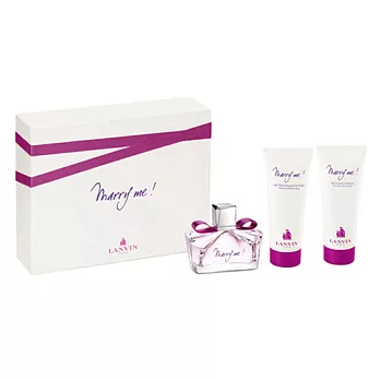 【LANVIN】Marry me 女性淡香精禮盒-淡香水+身體乳+沐浴精