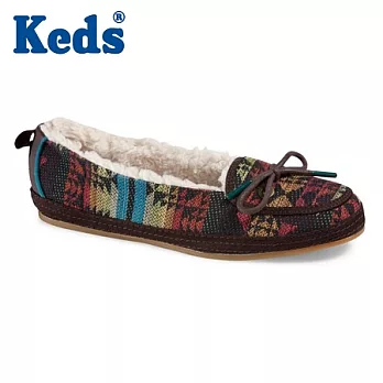 【KEDS】保暖布面娃娃鞋(WF44960) 5.5橘子橙