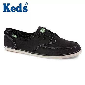 【KEDS】反毛皮帆船鞋(WH45102) 6神祕黑