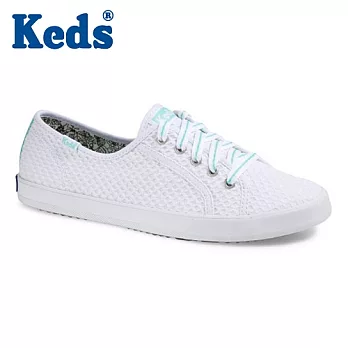 【KEDS】緹花帆布鞋(WF46463)5經典白