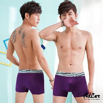 【Kiasma】超柔細基本款平口褲(紫)M紫